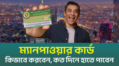 কিভাবে করবেন কর্মী ভিসায় বিদেশ যাওয়ার ম‍্যানপাওয়ার কার্ড? (ভিডিও)
