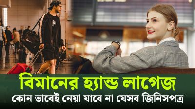 হ্যান্ড লাগেজে কোন ভাবেই নেয়া যাবে না যেসব জিনিসপত্র (ভিডিও)