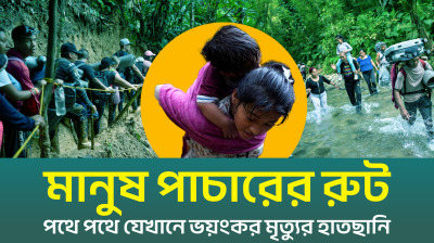 মানব পাচারের জন্য বিপজ্জনক সব গোপন রুট (ভিডিও)