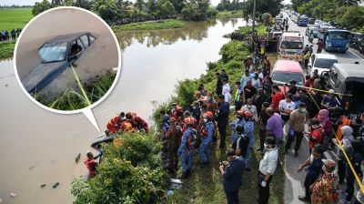 জিত্রায় নদীতে পড়ল গাড়ি, এক পরিবারের ৬ জনের মৃত্যু