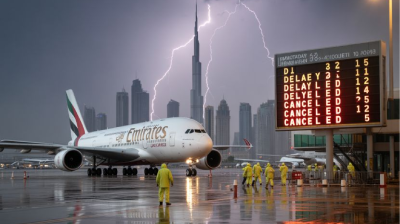 মধ্যপ্রাচ্যে খারাপ আবহাওয়ায় ফ্লাইটে বিশৃঙ্খলা