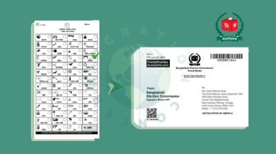 প্রবাসীদের কাছে পোস্টাল ব্যালট পাঠানো শুরু