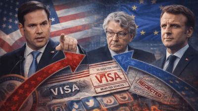 যুক্তরাষ্ট্রের ভিসা নিষেধাজ্ঞা: ইউরোপীয় নেতাদের কড়া সমালোচনা