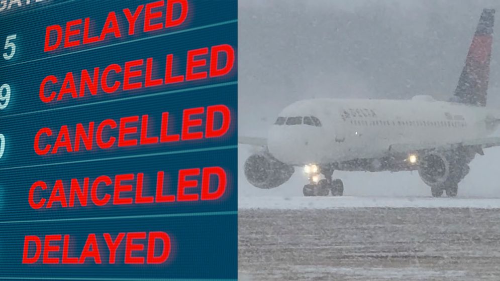 যুক্তরাষ্ট্রজুড়ে শীতকালীন ঝড়ে হাজারো ফ্লাইট বাতিল
