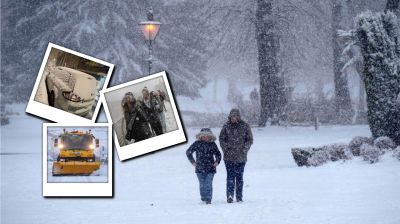 বরফে ছেয়ে গেছে ব্রিটেনের জনজীবন