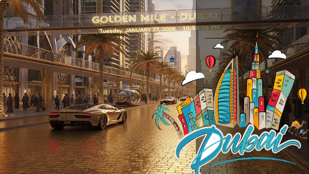 দুবাইয়ে নির্মিত হবে বিশ্বের প্রথম স্বর্ণের রাস্তা