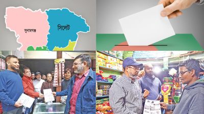 সিলেট-সুনামগঞ্জের ভোটের মাঠে সরব প্রবাসীরা
