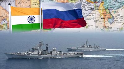 বঙ্গোপসাগরে ভারত-রাশিয়ার যৌথ সামরিক মহড়া