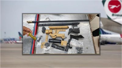 বিদেশফেরত যাত্রীর লাগেজে এয়ারগান