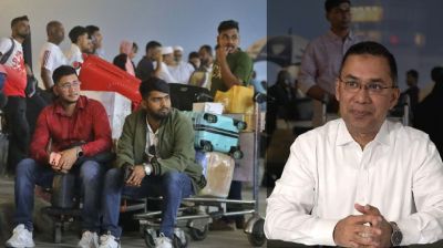 আটকে পড়া বিমানযাত্রীদের খোঁজ নিলেন তারেক রহমান