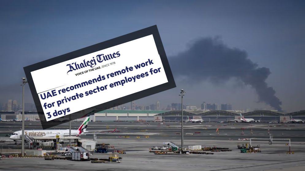 আমিরাতে কর্মীদের তিন দিন ঘরে থেকে কাজের নির্দেশ
