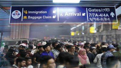 শাহজালাল বিমানবন্দর থেকে ৭৪টি ফ্লাইট বাতিল ঘোষণা