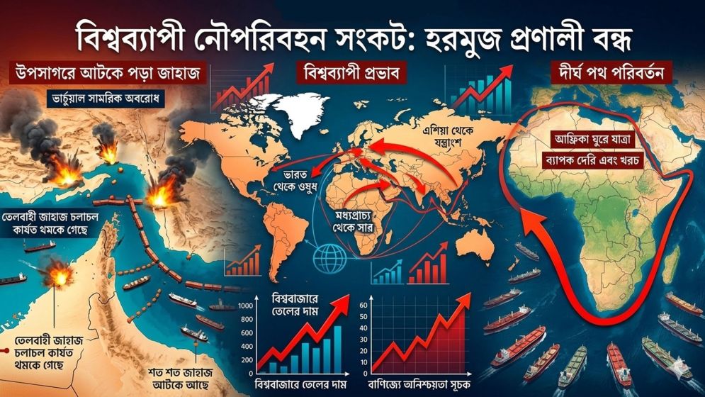 হরমুজ প্রণালী বন্ধ থাকলে দুর্বিষহ হয়ে উঠবে মানুষের জীবন