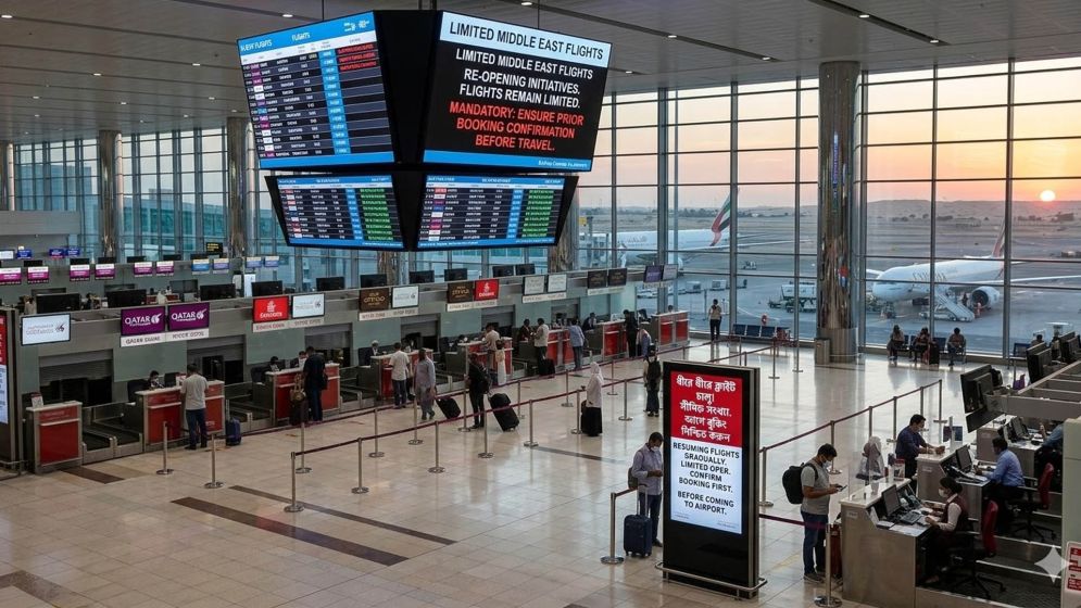 মধ্যপ্রাচ্যের ফ্লাইট আপডেট