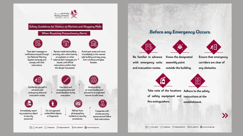কাতারে জরুরি পরিস্থিতি মোকাবিলায় নতুন নির্দেশনা