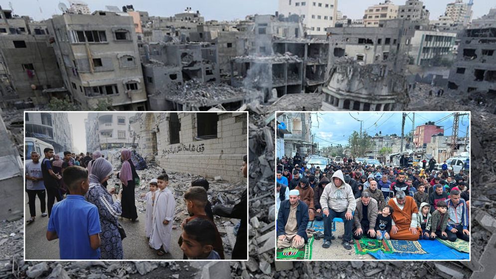 যুদ্ধবিধ্বস্ত ফিলিস্তিনে পালিত হচ্ছে ঈদ