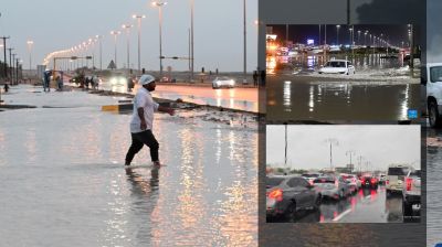 কুয়েতে ভারী বৃষ্টি; সড়ক বন্ধ ঘোষণা