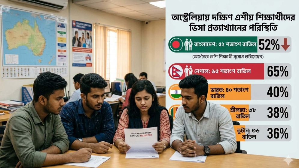 অস্ট্রেলিয়ায় রেকর্ড পরিমাণ স্টুডেন্ট ভিসা বাতিল