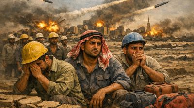 মধ্যপ্রাচ্যের যুদ্ধে সবচেয়ে আতঙ্কে প্রবাসীরা