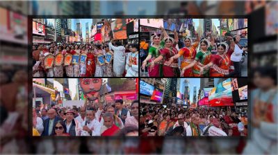 হাজারো বাঙালির জয়গানে নিউ ইয়র্কে বর্ণাঢ্য বর্ষবরণ উৎসব