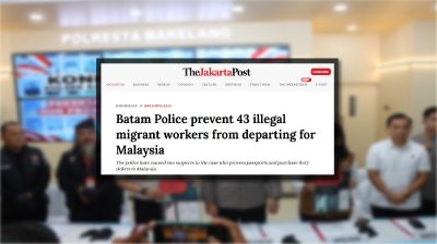 ইন্দোনেশিয়ার বাটামে ৪৩ অবৈধ অভিবাসী শ্রমিক আটক