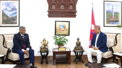 নেপালের পররাষ্ট্রমন্ত্রীর সাথে বাংলাদেশের রাষ্ট্রদূতের সৌজন্য সাক্ষাৎ