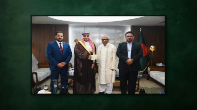 সৌদি রাষ্ট্রদূতের সঙ্গে প্রবাসী কল্যাণমন্ত্রীর সৌজন্য সাক্ষাৎ