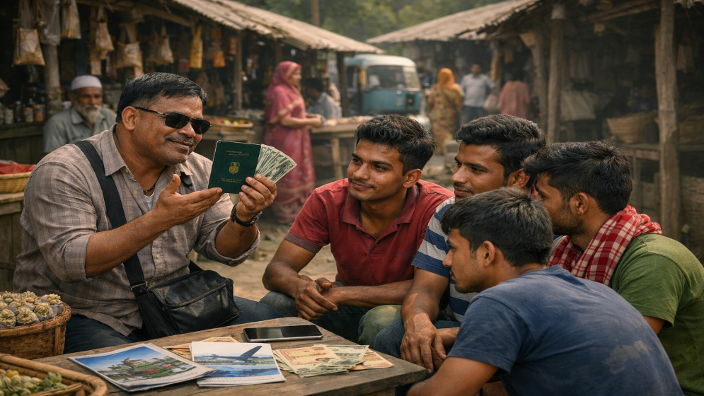 খুলনায় দালাল চক্রের ফাঁদে প্রবাসগামী শ্রমিকরা