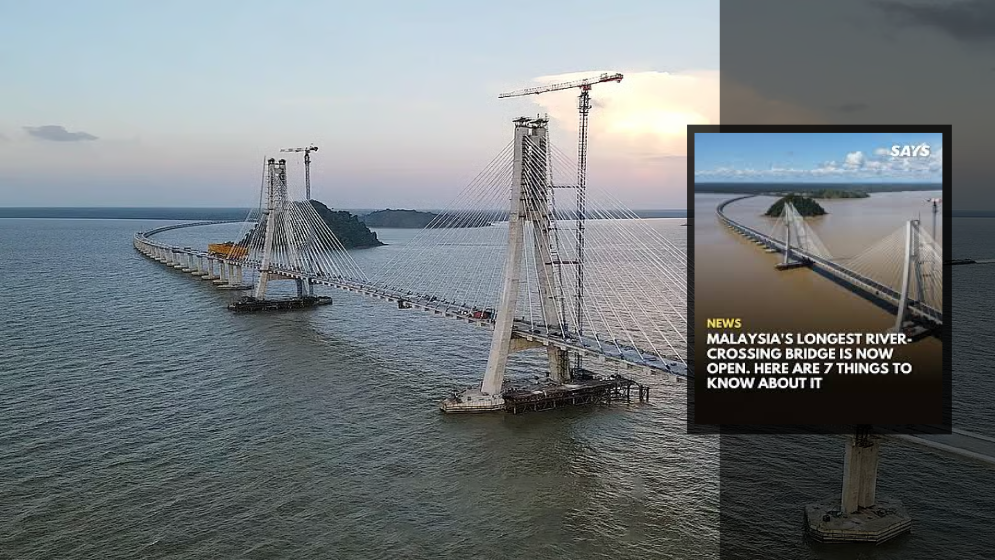 চালু হলো মালয়েশিয়ার দীর্ঘতম নদী পারাপারের সেতু