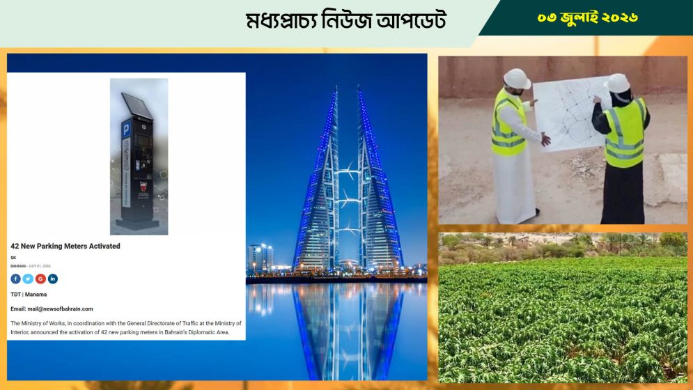বাহরাইনের পথে পথে পার্কিং মিটার