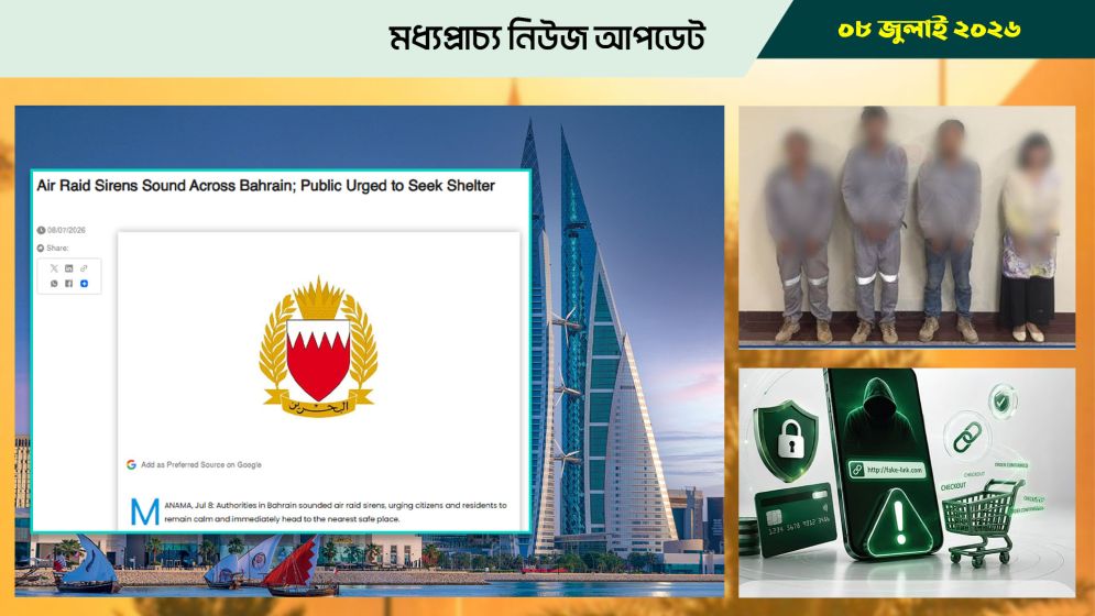 বাহরাইনে বাজল সাইরেন, জরুরি সতর্কতা জারি