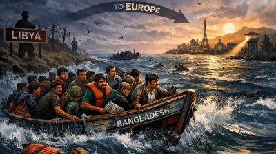 লিবিয়া হয়ে ইউরোপ যেতে বাংলাদেশিরা এশিয়ার শীর্ষে