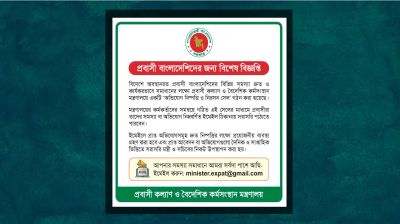 প্রবাসীদের সেবায় বিশেষ সেল গঠন সরকারের