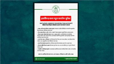 প্রবাসীদের জন্য এনআরসিটিএ হিসাব সহজ করল বাংলাদেশ ব্যাংক